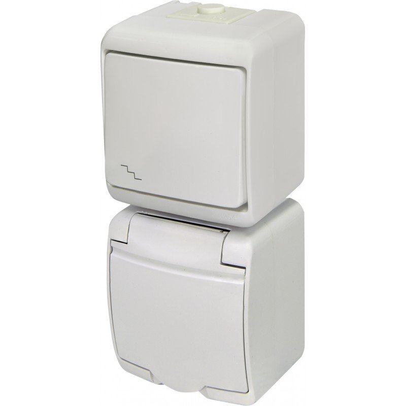 Вимикач з розеткою VRHP-3s 004668029