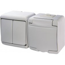 Вимикач з розеткою VRHH-2s 004668033