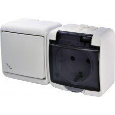 Вимикач з розеткою VRHH-3sd 004668036