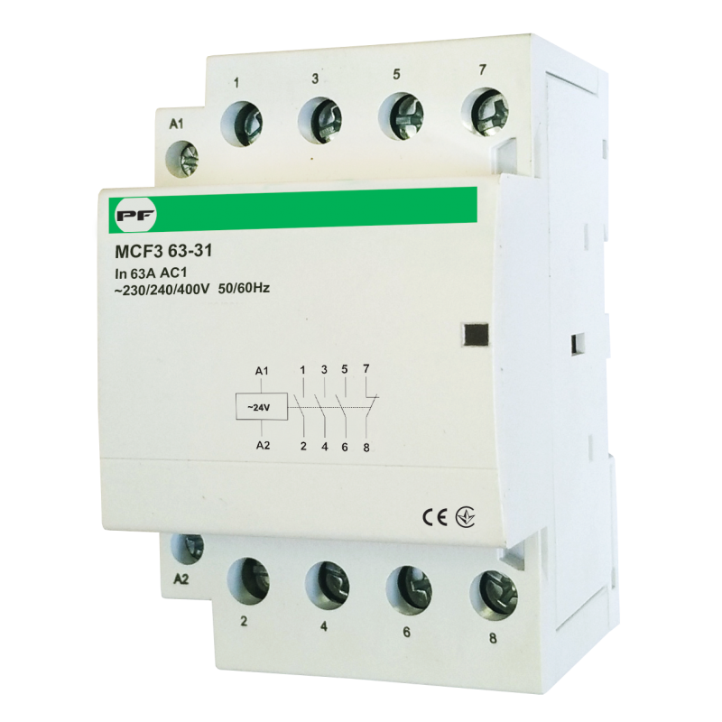 Магнітний пускач MCF3 63A 3NO 1NC 24V