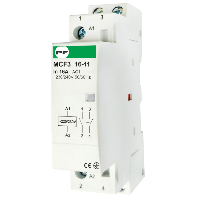 Магнітний пускач MCF3 16A 1NО 1NC 230V