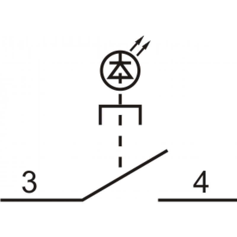 Вимикач кнопковий металевий FP4-BW3161230 1NO (білий)