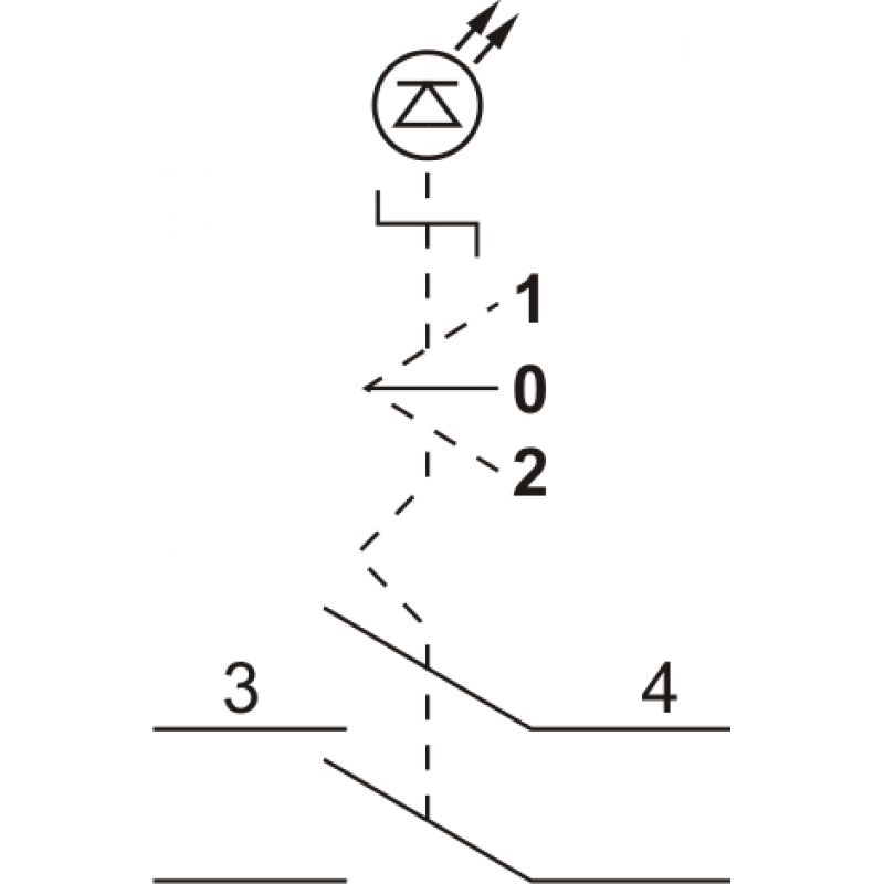 Вимикач кнопковий пластиковий FP FP5-AK3165230 2NO (білий)