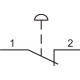 Вимикач кнопковий металевий FP4-BC42 1NC (червоний)