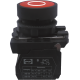 Вимикач кнопковий пластиковий FP5-AA4322 1NC (O, червоний)