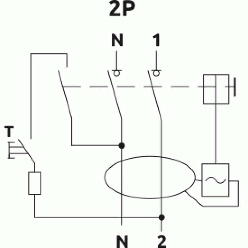 Реле захисного відключення FPR-AC 25А/0,1A 2P АС 10kA
