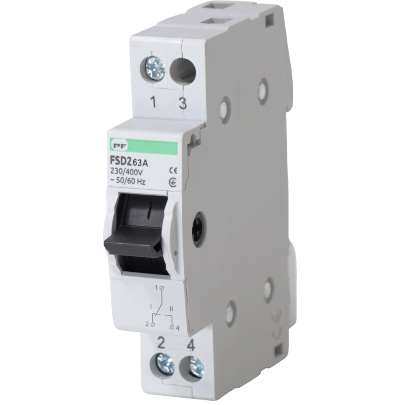 Перемикач навантаження FSD2 1P 63A 1-0-2