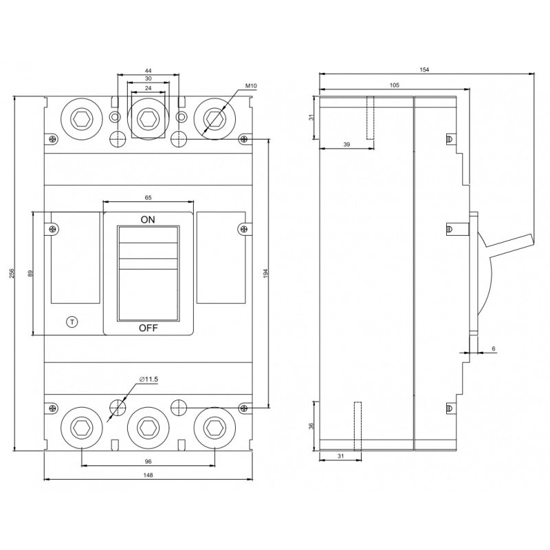 Fmd4 3P 315A Compact Disconnector