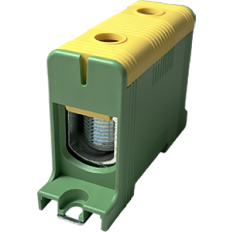 Клема FT1150G 1Р,Cu:35-150 / Al:35-150 35-150мм2, жовто-зелена