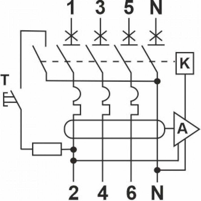 Автомат захисного відключення FAP1-AC "C" 6А/0,03A 4P 6кА