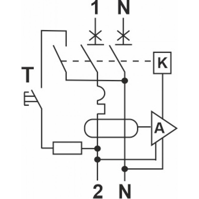 Автомат захисного відключення FAP1-AC "C" 25А/0,03A 2P 6кА