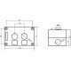 Двомісний пост керування FP4-BOX2W34 з кнопками "START-STOP"