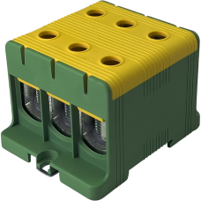 Клема FT1150G 3P,Cu:35-150 / Al:35-150 35-150мм2, жовто-зелена