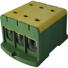Клема FT1240G 3P,Cu:35-240 / Al:35-240 35-150мм2, жовто-зелена