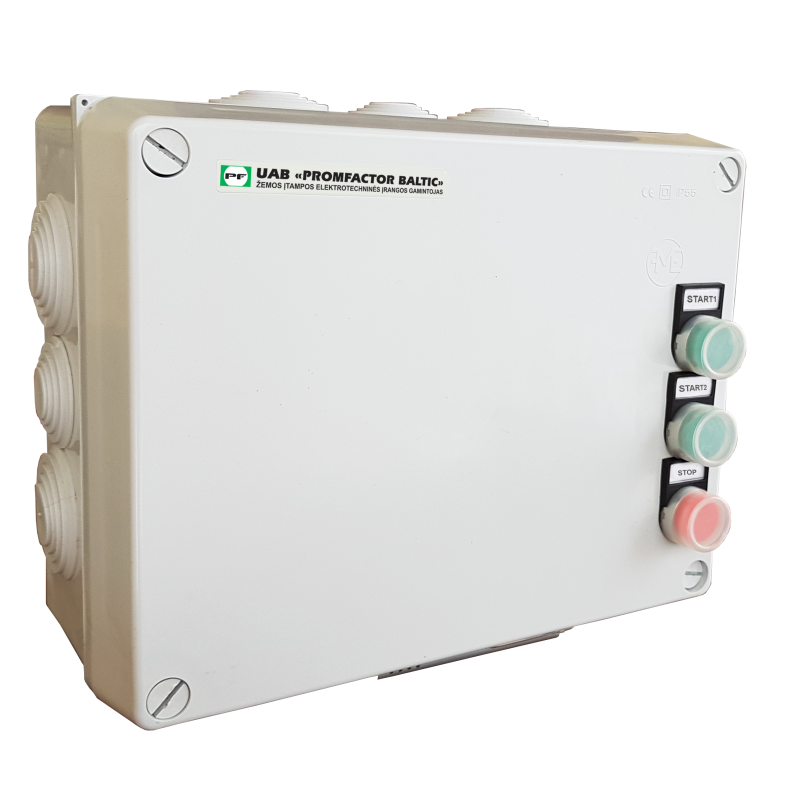 Reversing Motor Starter In A Housing 3.0 Kw. Contactor + Thermal Relay I=4.5-6.5A