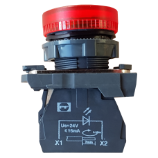 Control Lamp (M-Typ) Led Fplm Red 230V 22Mm Ac/Dc