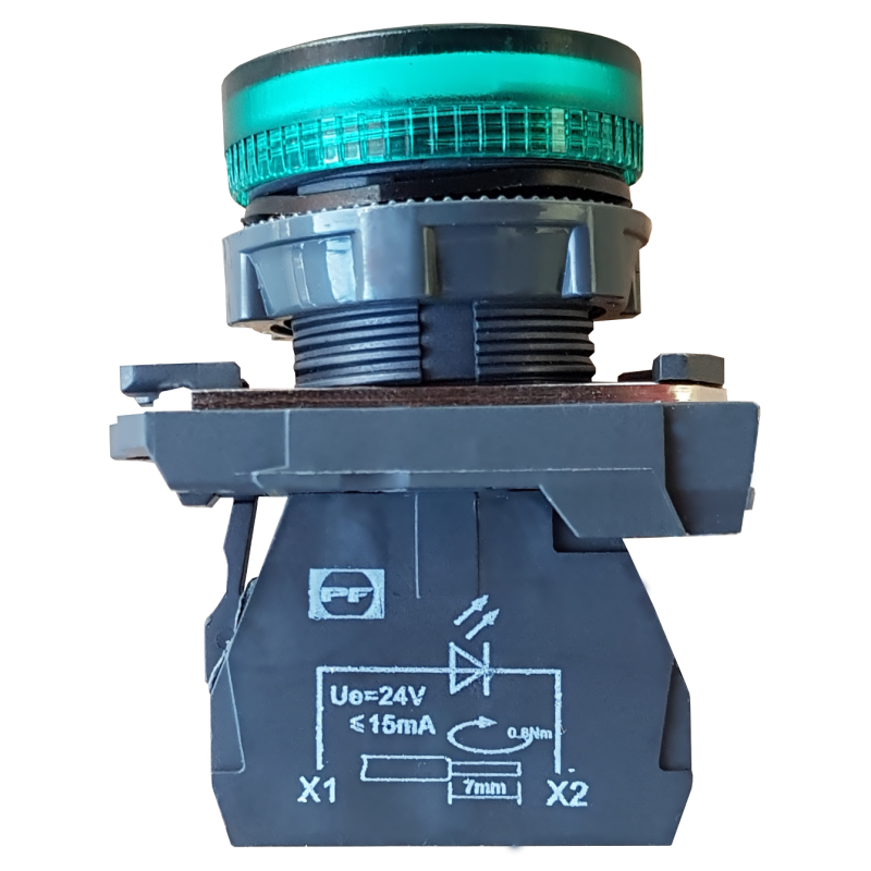 Control Lamp (M-Typ) Led Fplm Green 24V 22Mm Ac/Dc