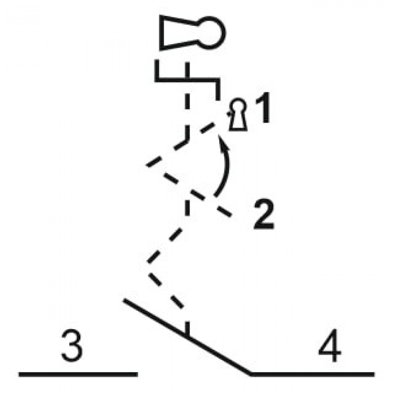 Вимикач кнопковий металевий FP4-BG61 1NO (чорний)