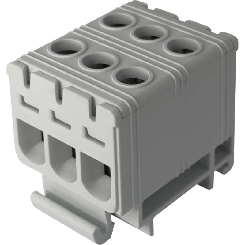 Клема FT1016F 3P, Cu:1.5-16/Al:1.5-16 мм2, сіра