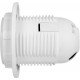 Патрон пластиковий e.lamp socket with nut.E27.pl.white, Е27 з гайкою, білий