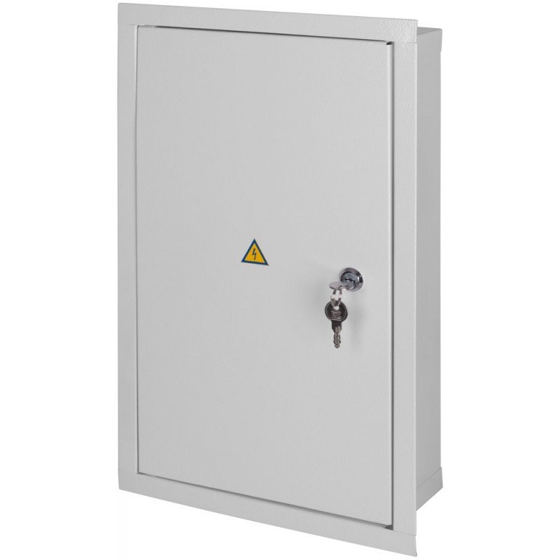 Корпус e.mbox.stand.w.36.z металевий, під 36 мод., що вбудовується, з замком