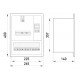 Корпус e.mbox.stand.w.f1.10.z металевий, під 1-ф. лічильник, 10 мод., що вбудовується, з замком