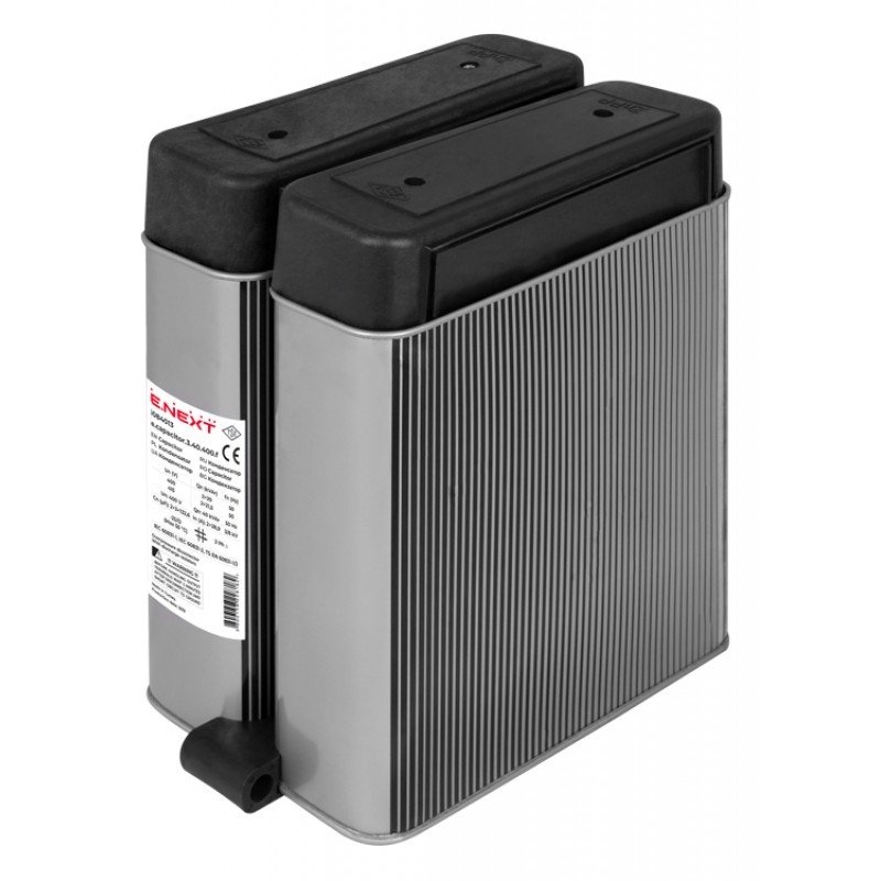 Конденсатор трифазний плоский e.capacitor.3.40.400.f, 40 кВАр, 400В