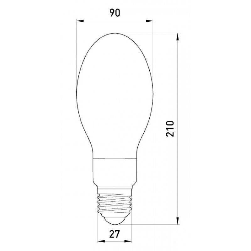 Лампа ртутно-вольфрамова e.lamp.hwl.e27.250, Е27, 250 Вт