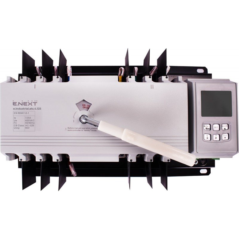 Пристрій АВР e.industrial.ats.4.125, 4p, 125А