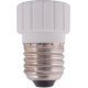 Перехідник e.lamp adapter.Е27/GU10.white, з патрону Е27 на GU10, пластиковий
