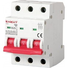 Модульний автоматичний вимикач e.mcb.pro.60.3.B 25 new, 3р, 25А, В, 6кА, new