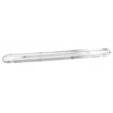 Світильник з призматичним плафоном e.lum.cpw.2.58.eco.empty, 2x58W IP65 без ПРА