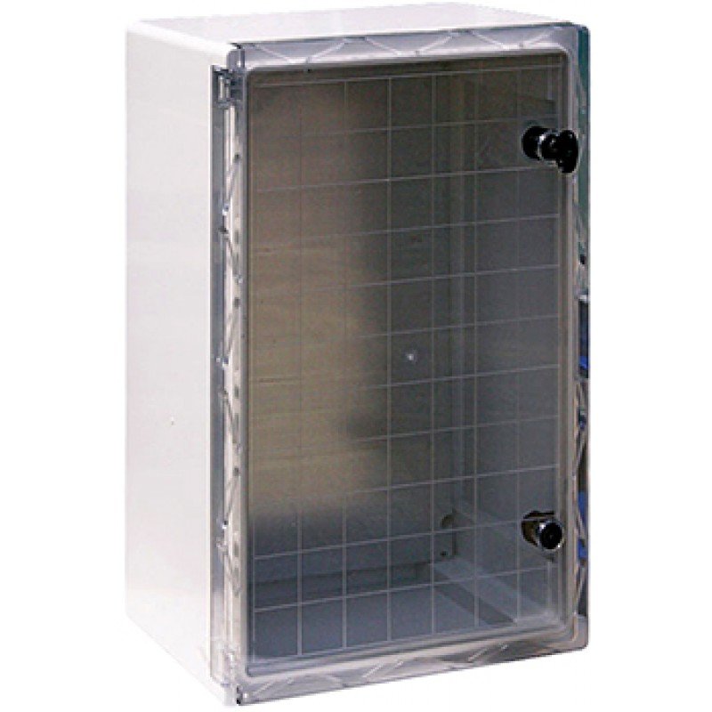 Корпус удароміцний з АБС-пластика e.plbox.500.600.220.tr, 500х600х220мм, IP65 з прозорими дверцятами