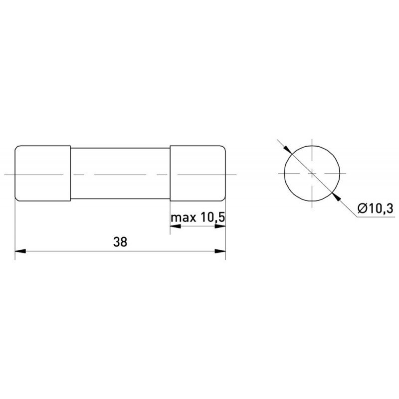 Запобіжник плавкий e.fuse.gpv.1038.25, 10x38, gPV, 25A, 1000VDC, 20kA