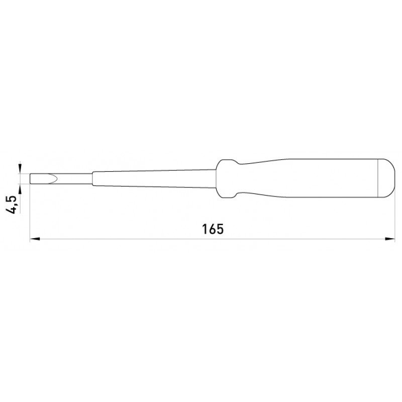 Індикатор-викрутка e.tool.test05 165х4,5 прямий шліц АС100-500В