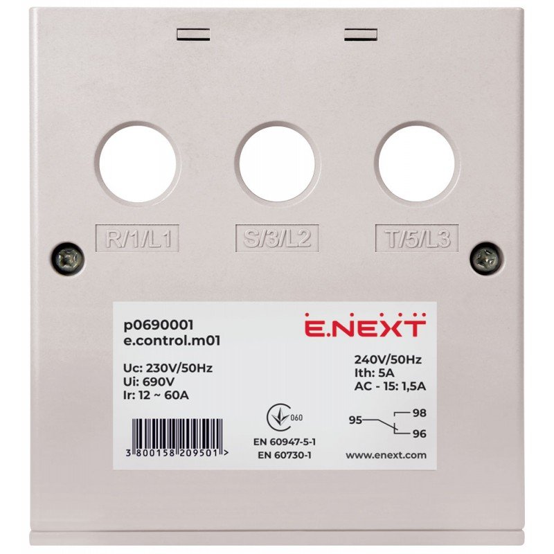 Реле захисту двигуна e.control.m01, 12-60А