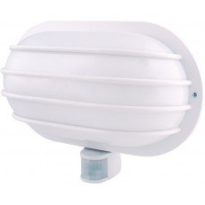 Світильник настінний з датчиком руху e.sensor.lum.69.e27.white(білий) 180°, IP44