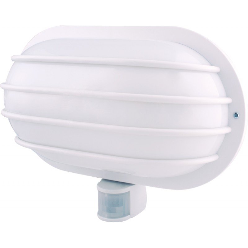 Світильник настінний з датчиком руху e.sensor.lum.69.e27.white(білий) 180°, IP44