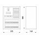 Корпус e.mbox.stand.n.f3.36.z металевий, під 3-ф. лічильник, 36 мод., навісний, з замком
