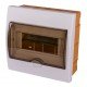 Корпус пластиковий 8-модульний e.plbox.stand.w.08k, вбудований