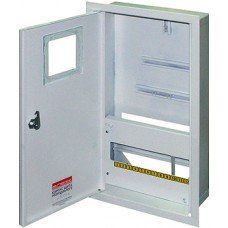 Корпус e.mbox.stand.w.f3.12.z металевий, під 3-ф. лічильник, 12 мод., що вбудовується, з замком