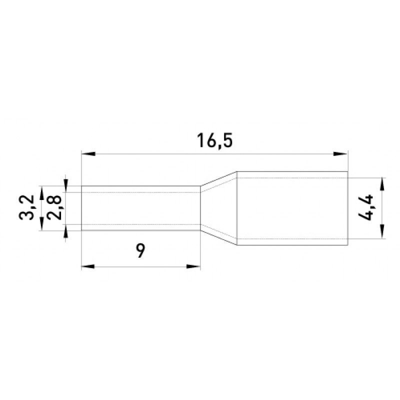 Ізольований наконечник втулковий e.terminal.stand.e4009.red 4,0 кв.мм, червоний