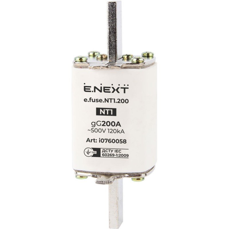 Запобіжник плавкий e.fuse.NT1.200, габарит 1, 200А