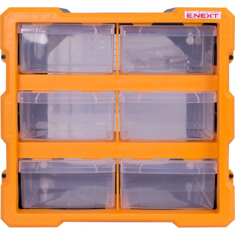 Органайзер пластиковий, e.toolbox.pro.20, 6-секційний 267х157х262мм