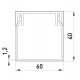 Короб пластиковий e.trunking.stand.60.40, 60х40мм, 2м