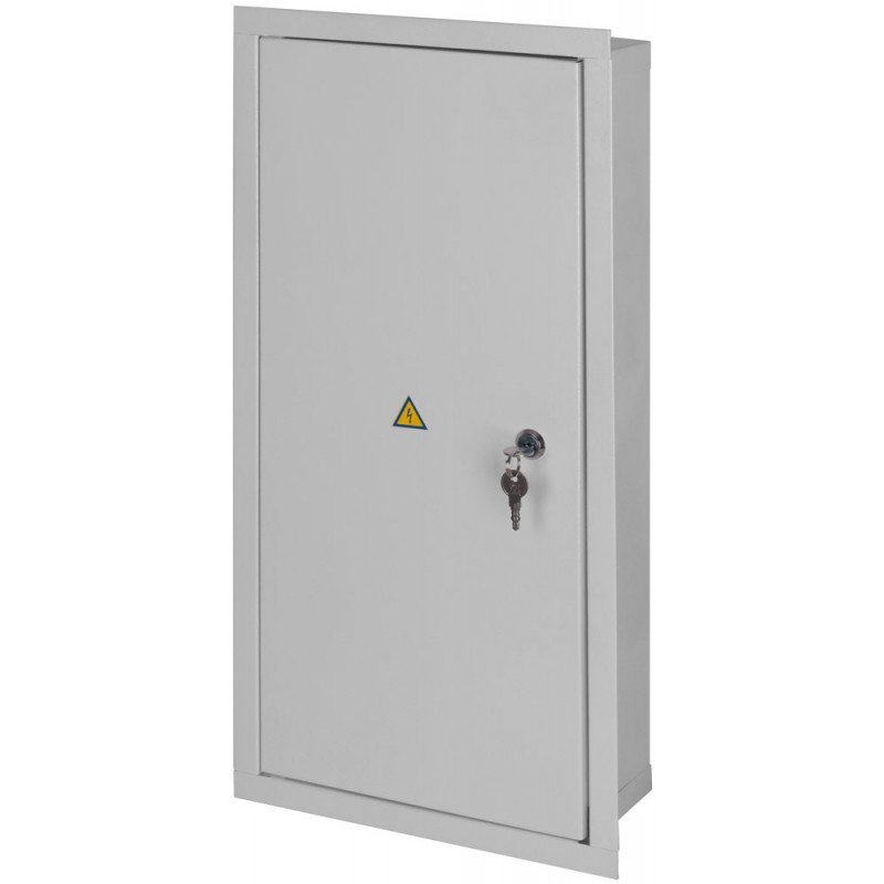 Корпус e.mbox.stand.w.48.z металевий, під 48 мод., що вбудовується, з замком