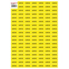 Самоклеюча наліпка "400В" e.sticker.voltage.400.1 (40х20мм) 102 шт/аркуш