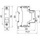 Модульний автоматичний вимикач e.mcb.stand.60.1.B16, 1р, 16А, B, 6кА