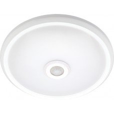 Світильник світлодіодний стельовий з датчиком руху та акумулятором e.sensor.LED.77Е.12.4000(білий), 12вт, 4000К, 360°, IP20, 5 часов