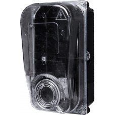 Корпус пластиковий e.mbox.stand.plastic.n.f1.прозорий, під однофазний лічильник, навісний з комплектом метизів